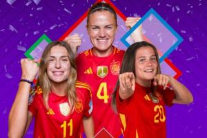 恭喜西班牙3-0德國衛(wèi)冕女足歐國聯(lián)冠軍，兩屆賽事全部奪冠