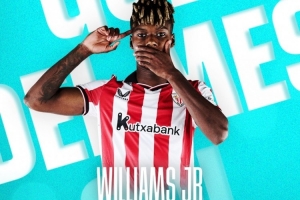 連過3人小角度爆桿！官方：尼科·威廉姆斯獲西甲11月最佳進球