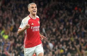 單場英超替補(bǔ)登場破門+被換下，特羅薩德是阿森納隊史第三位