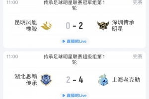 老甲A聯(lián)賽今天拉開帷幕，上海老克勒和深圳隊取得開門紅