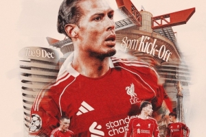 利物浦發(fā)布客戰(zhàn)國(guó)米海報(bào)：范戴克、維爾茨、?；倏顺鲧R